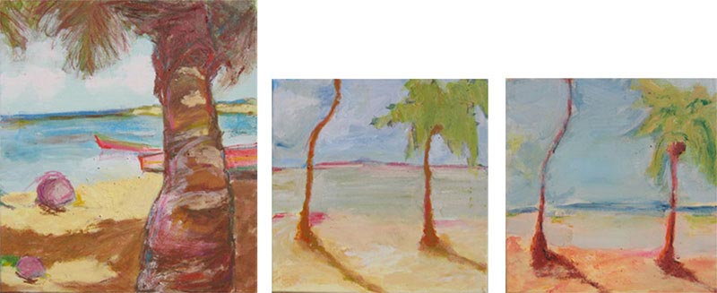 2008 Antilles (toiles 46x55cm/30x30cm)